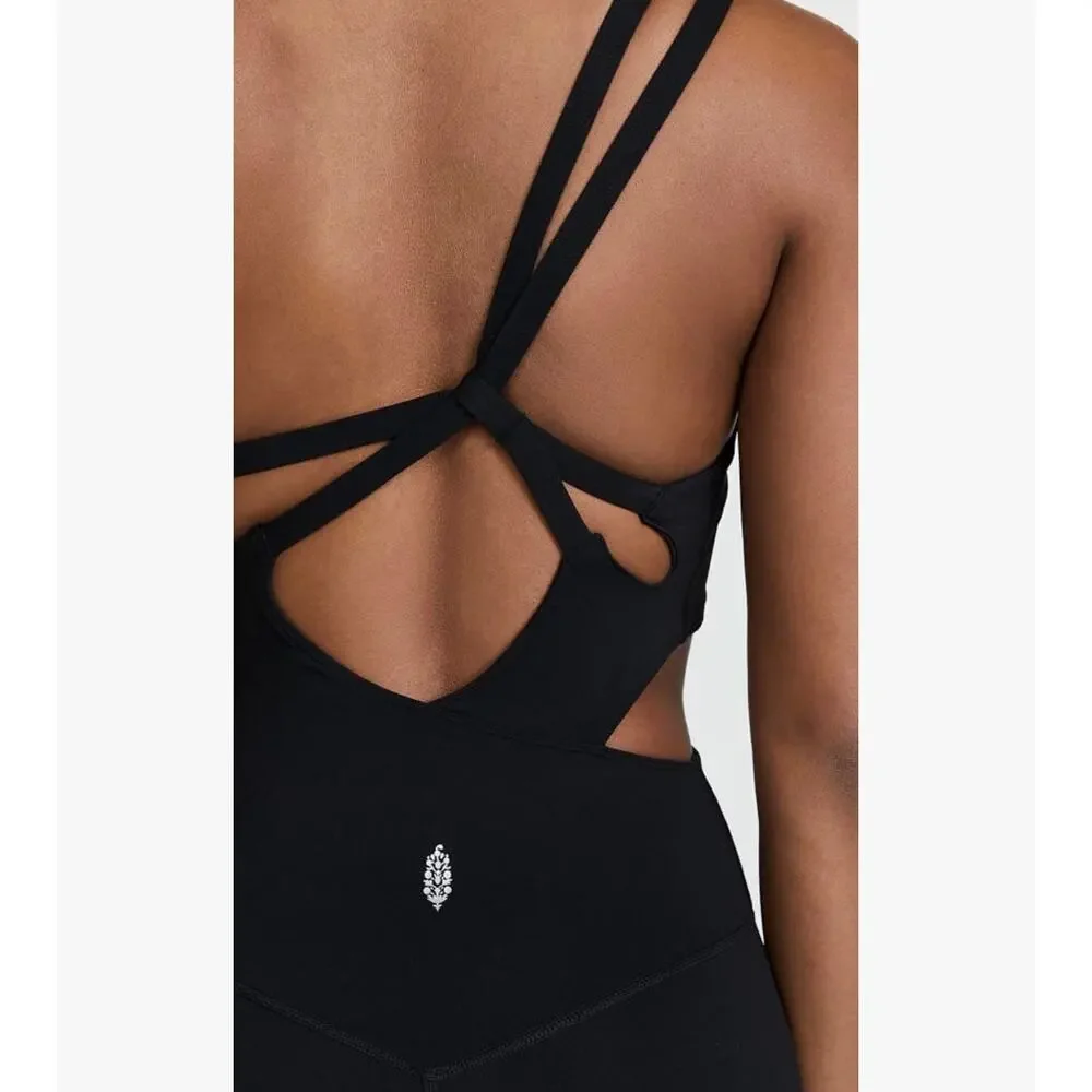 New Free People Transcend Limits One-Piece Black sz small